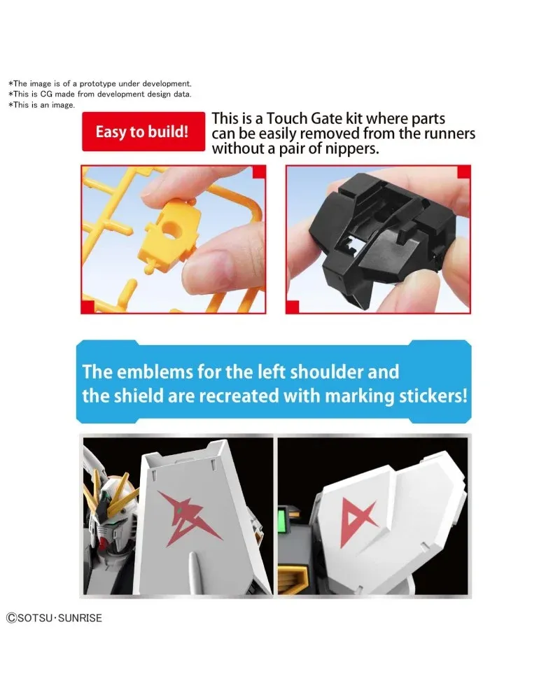 GUNDAM - Entry Grade 1/144 v Gundam - Model Kit